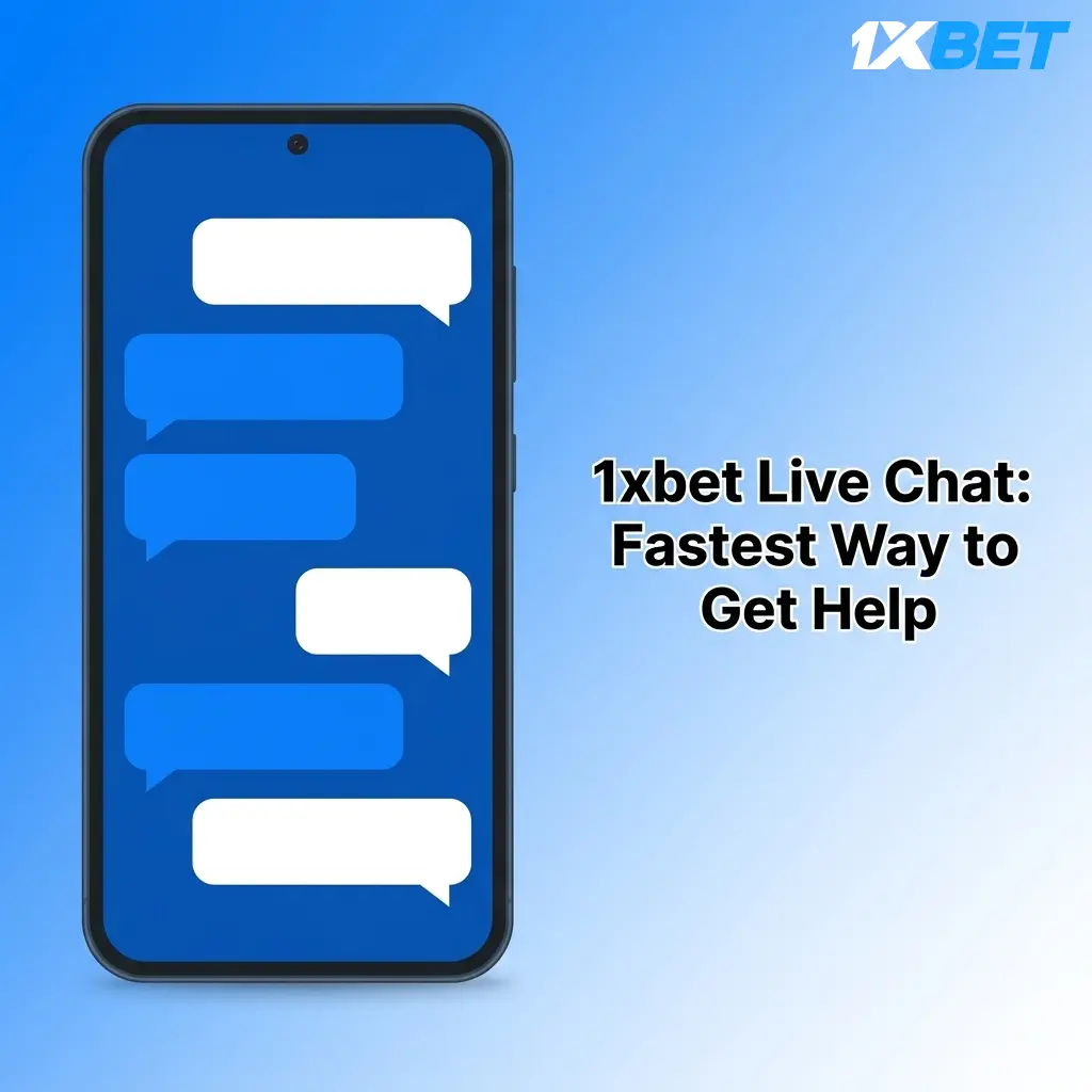 1xbet live chat support button on website interface for instant 24/7 help with account and betting issues
