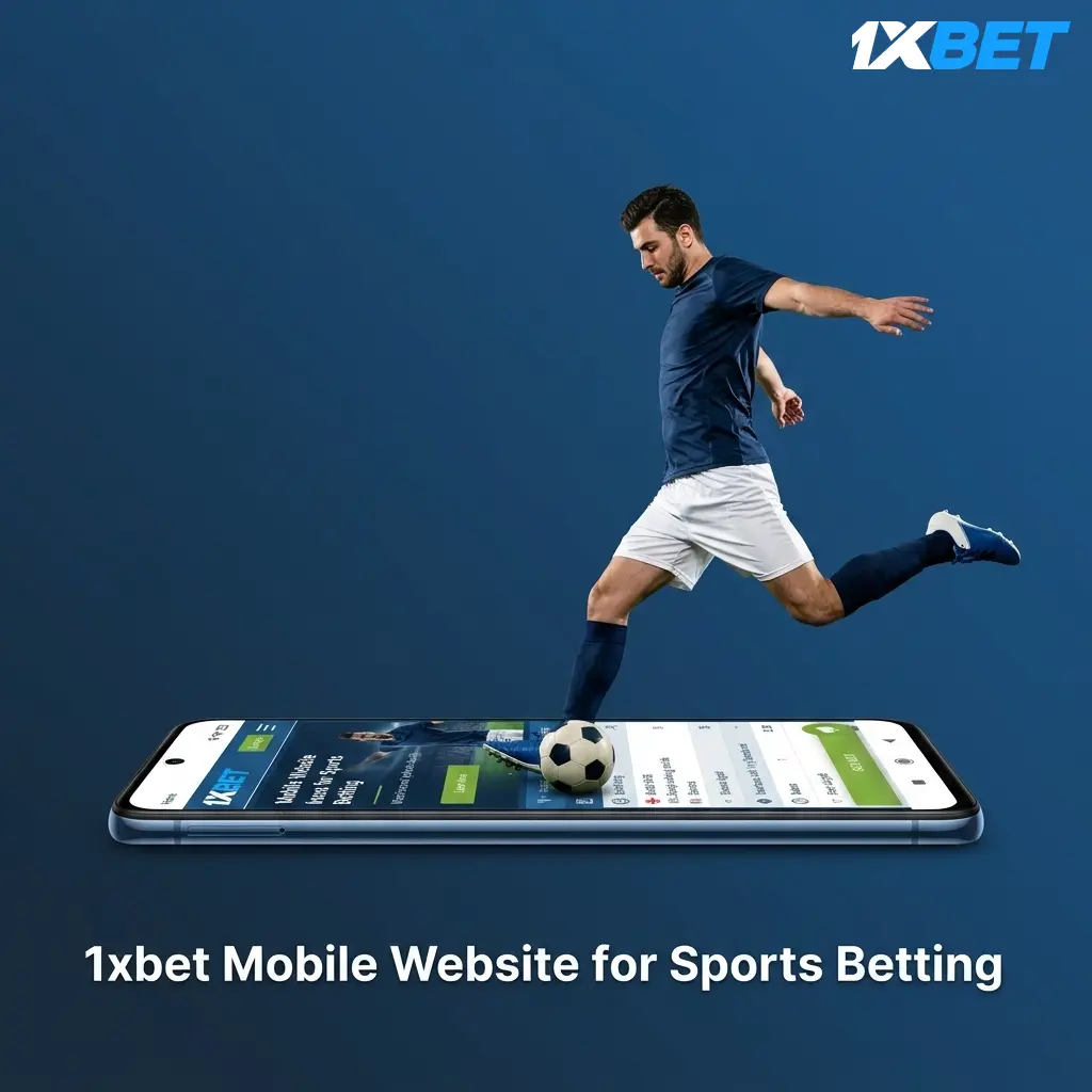 1xbet mobile website displaying sports betting interface optimized for smartphones and tablets with live betting access