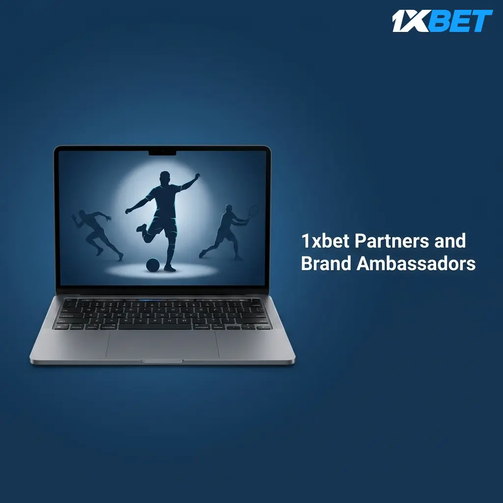 1xbet partners and brand ambassadors including FC Barcelona, PSG, CAF, UFC, LOSC Lille, and Neymar Jr.