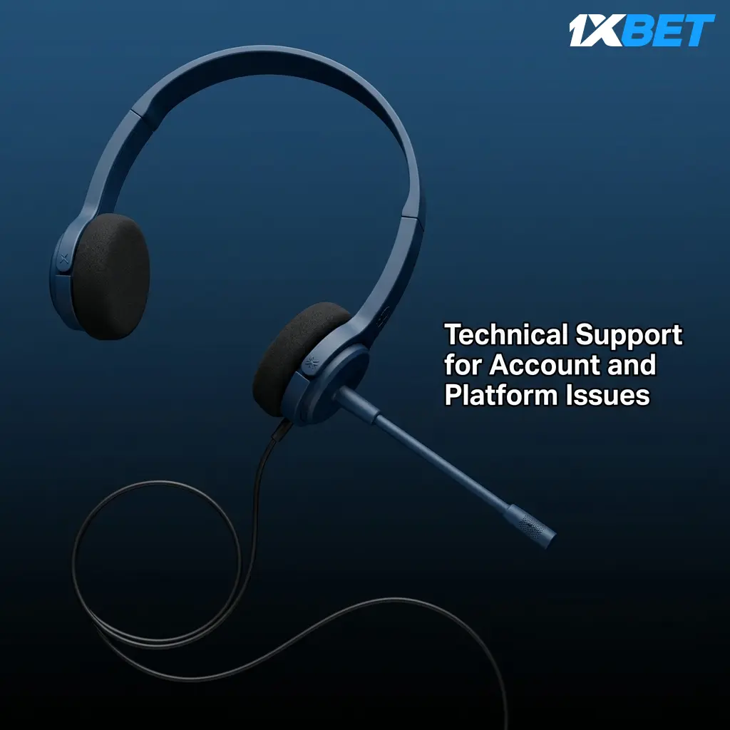 1xbet technical support team assisting users in Pakistan with login, payment, and app issues via live chat and helpline