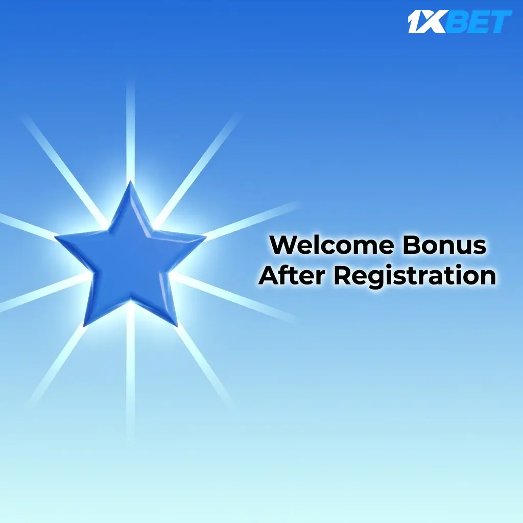 1xbet welcome bonus table showing sports bonus up to 30000 PKR and casino bonus up to 30000 PKR plus 150 free spins