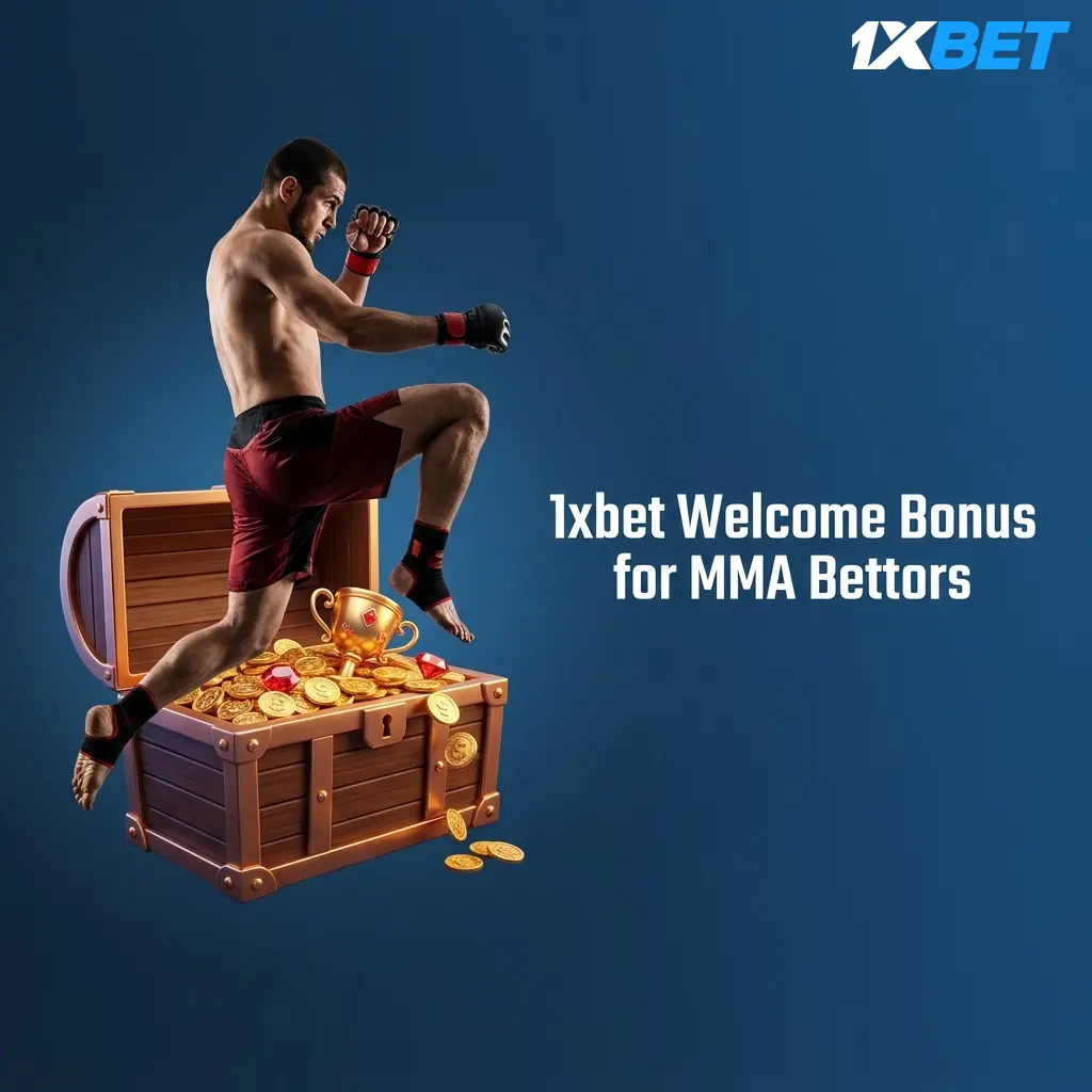 1xbet Pakistan welcome bonus up to PKR 26,000 for new MMA sports bettors on first deposit