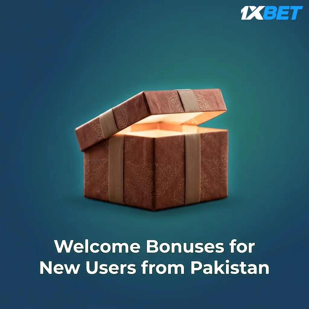 1xBet welcome bonus for new Pakistani users offering 100% match up to 30,000 PKR for sports and casino