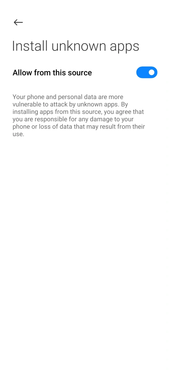 Enable unknown sources before installing the 1xbet Android application safely.