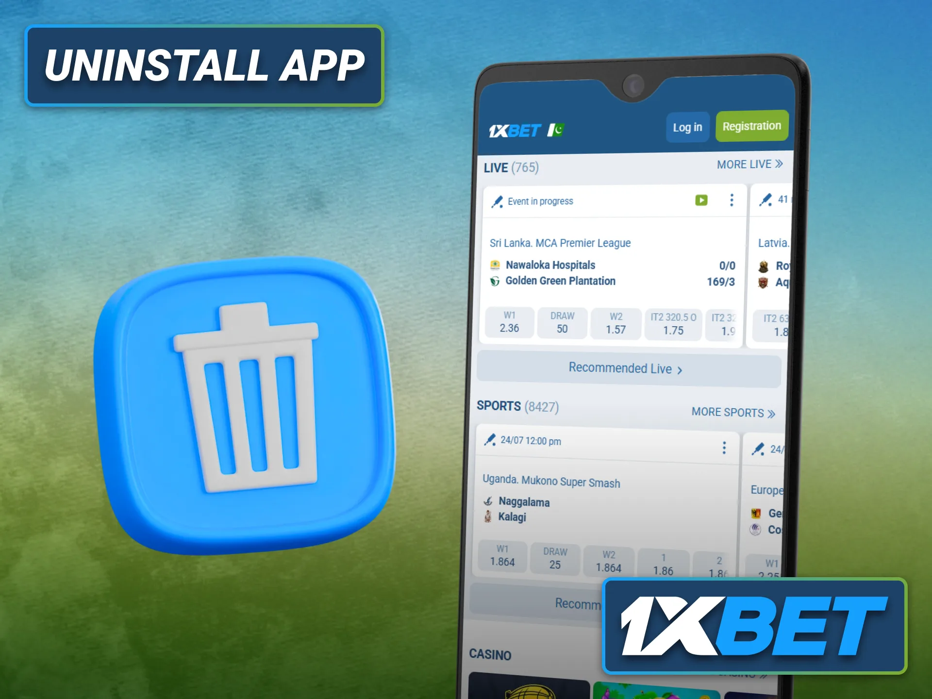 Remove the 1xbet Android app from your device using simple uninstall steps.