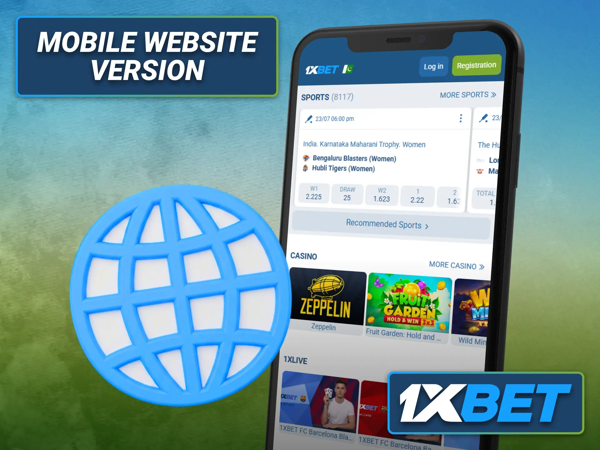Browse the 1xbet mobile website as an alternative to the mobile application.