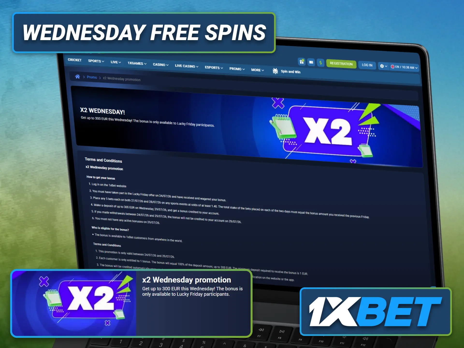 Unlock Wednesday rewards through the 1xbet casino promotion for regular players.