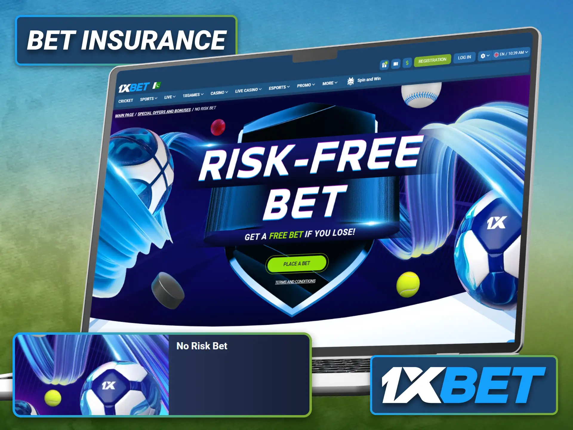 Protect your betting selections with the 1xbet bet insurance promotion.