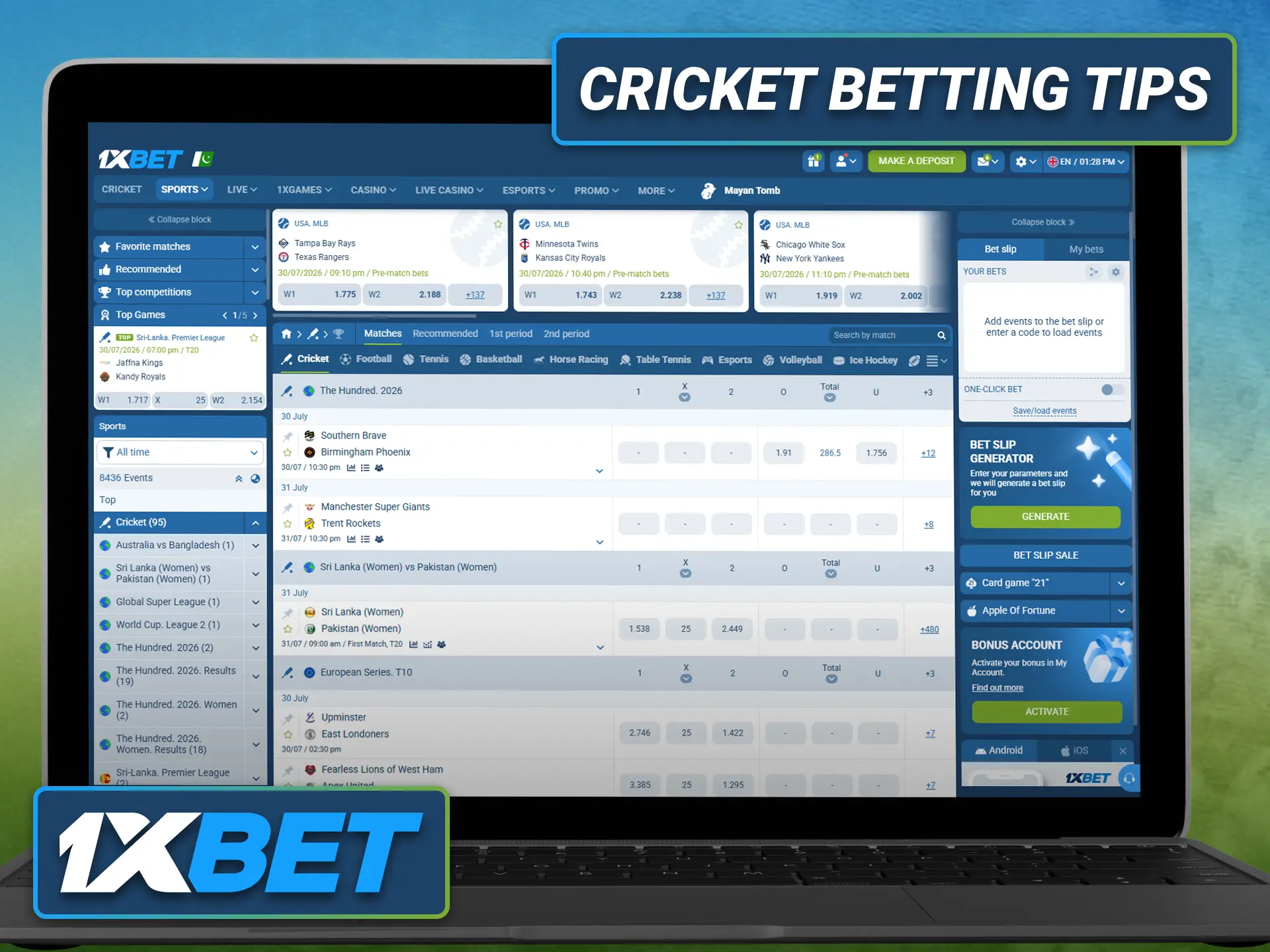 Learn practical cricket betting tips with the 1xbet sportsbook for informed decisions.