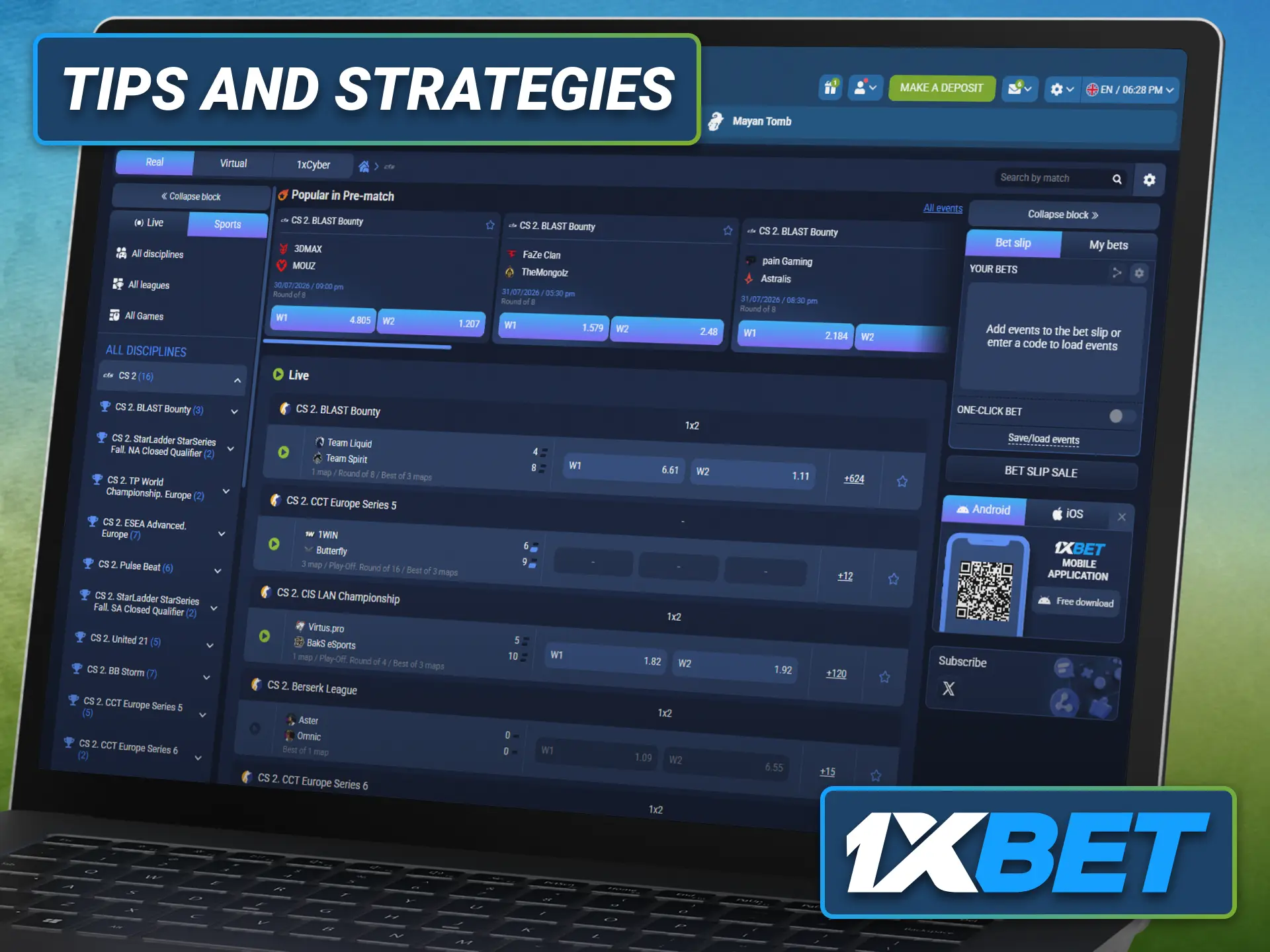 Learn effective CS2 betting strategies with the 1xbet sportsbook for smarter decisions.
