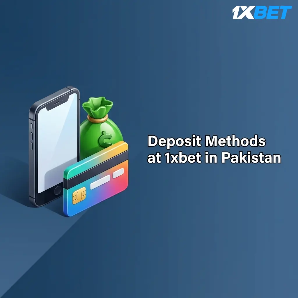 1xbet Pakistan deposit methods including EasyPaisa, JazzCash, bank transfer, Visa, Mastercard, and crypto wallets
