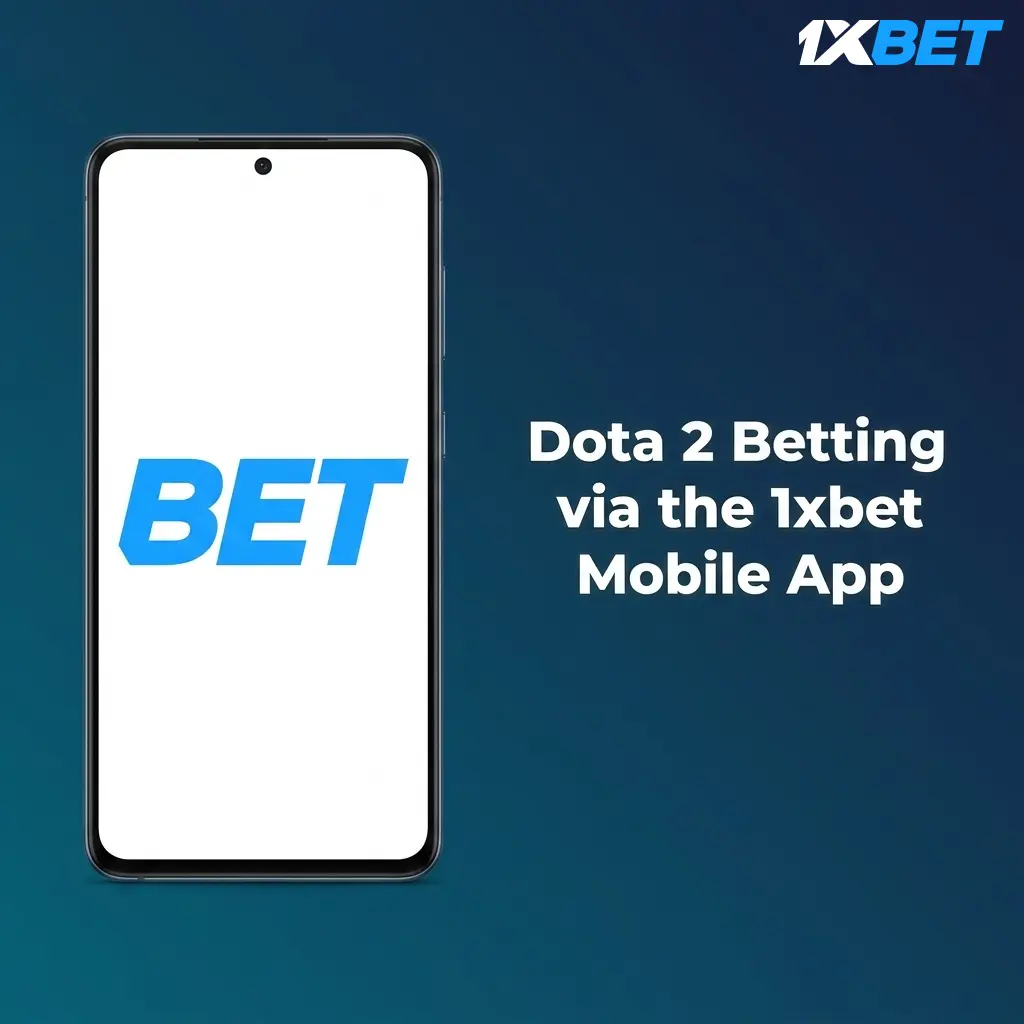 1xbet mobile app interface showing Dota 2 betting markets with live odds on Android and iOS devices in Pakistan