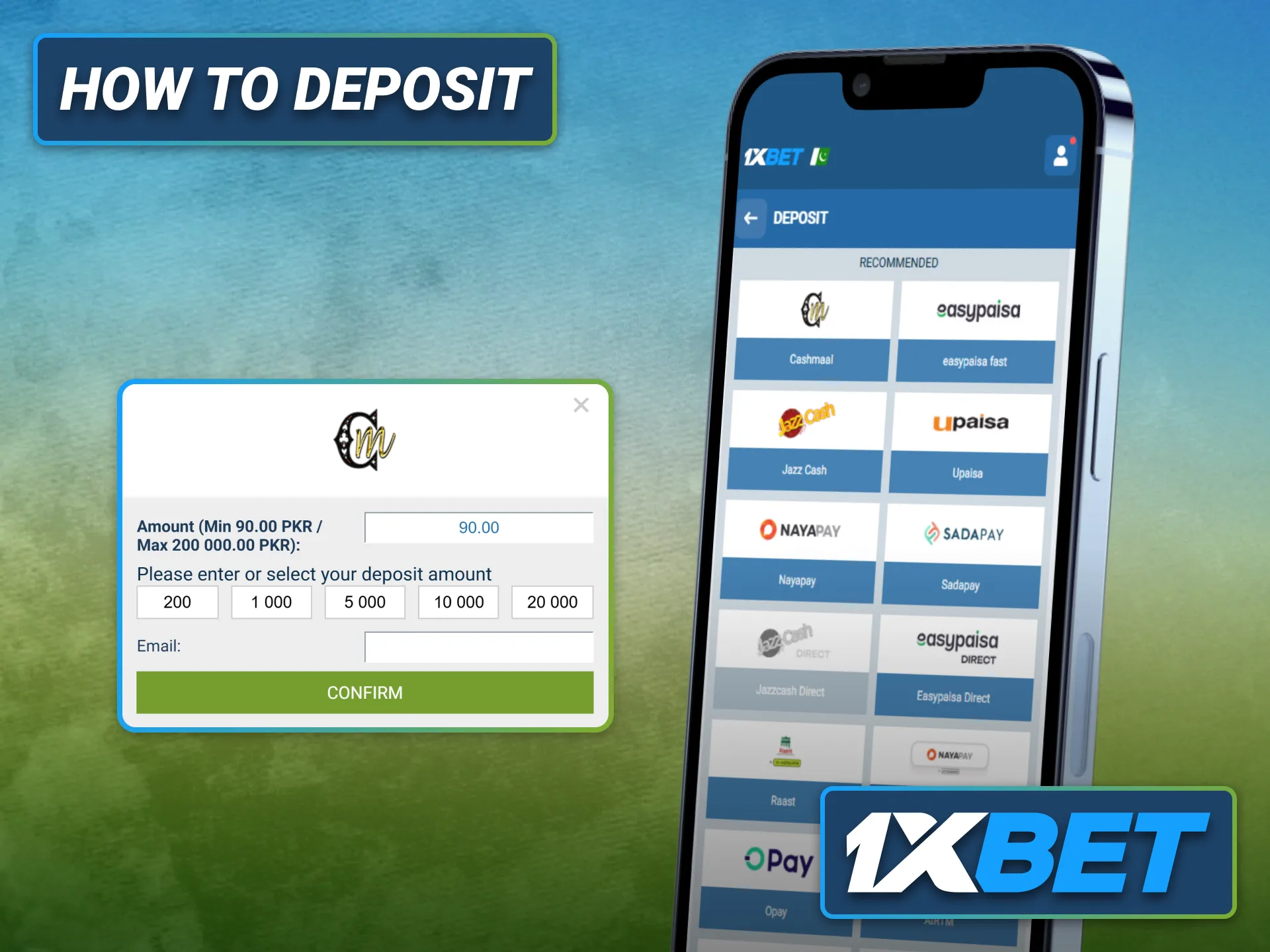 Deposit funds securely through the 1xbet iOS application before placing bets.