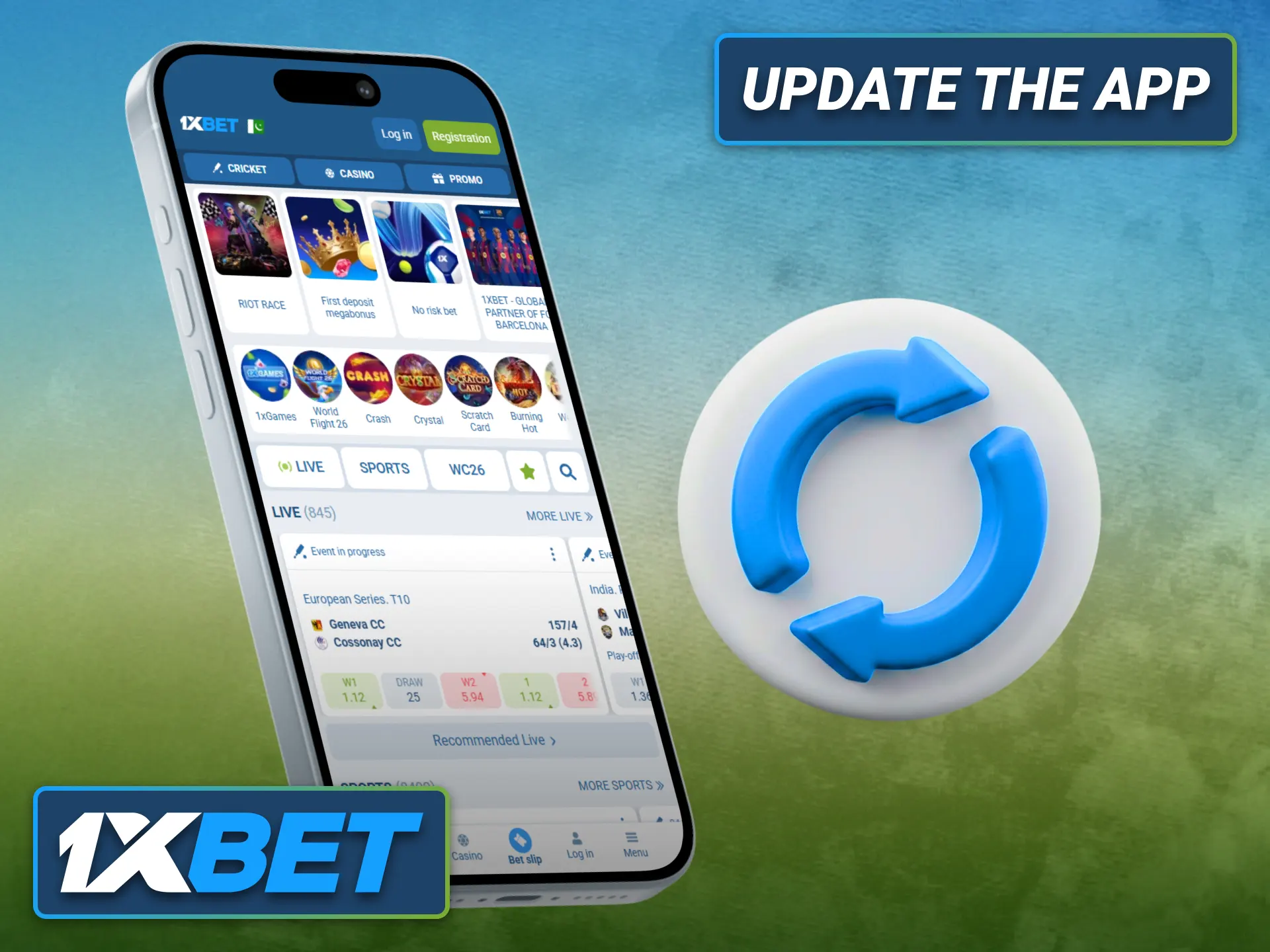 Update the 1xbet iOS application to access the latest features smoothly.