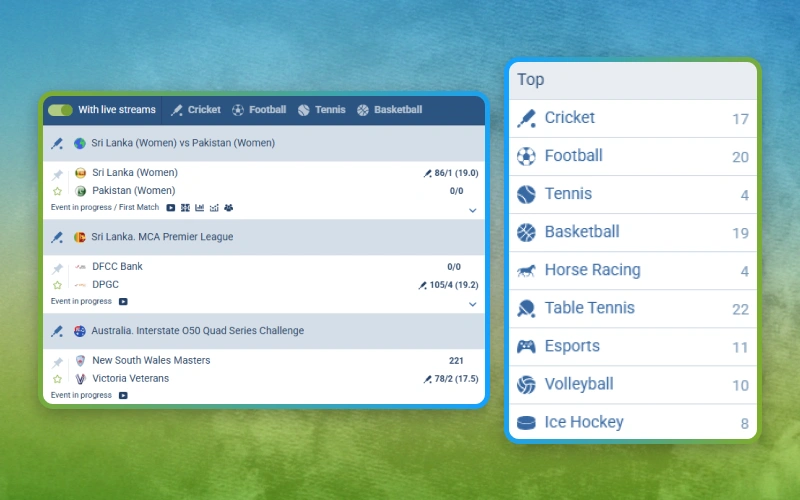 Use Multi Live on 1xbet to follow multiple live events.