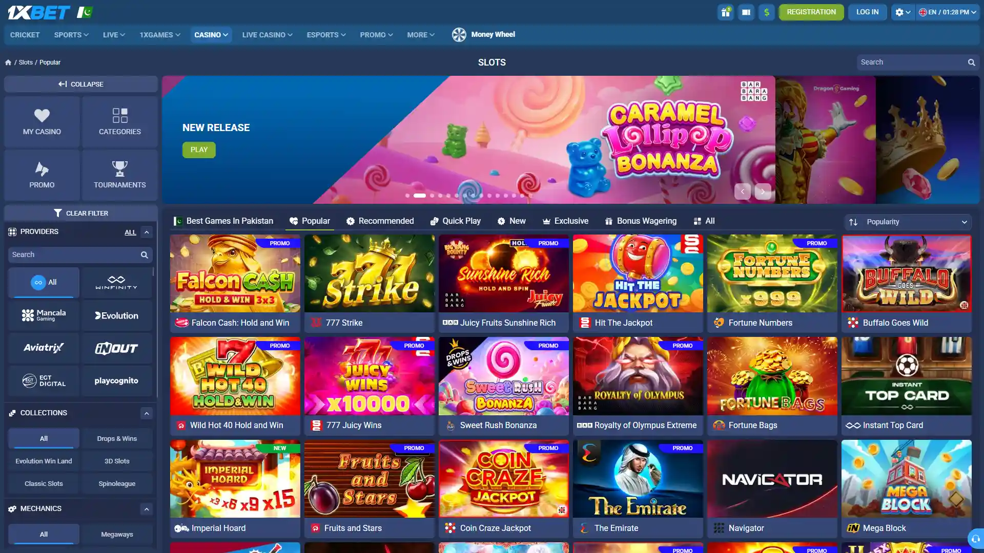 Enjoy casino games in the 1xbet online casino from any device.