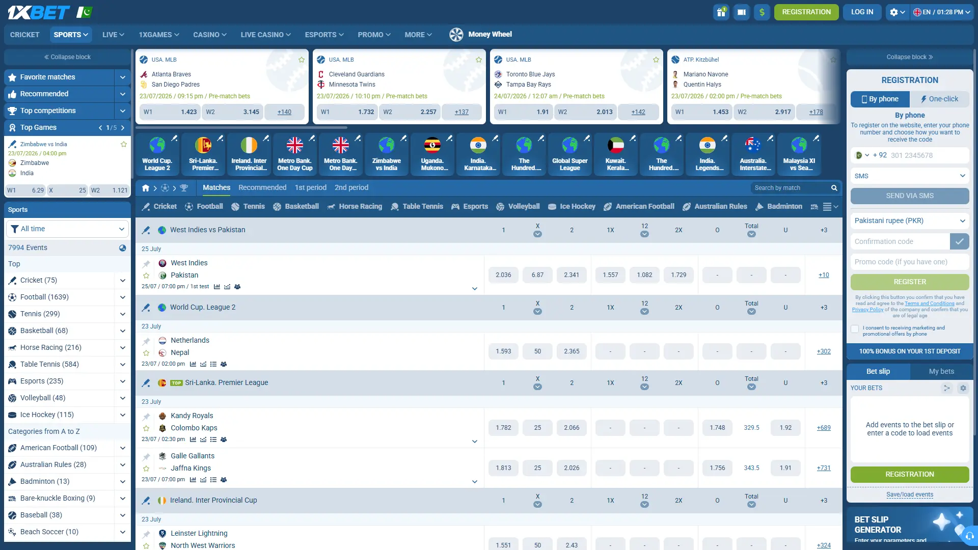 Place sports betting wagers through the 1xbet sportsbook confidently.