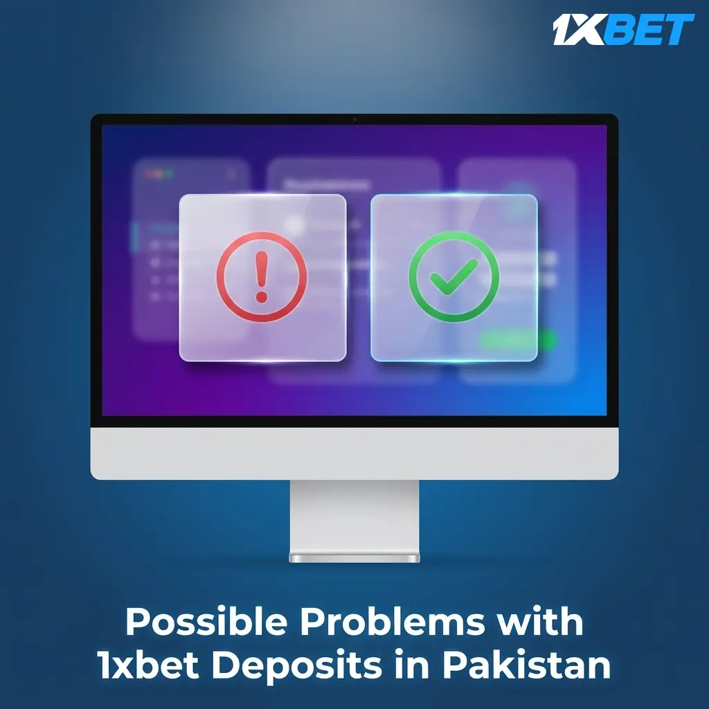 1xbet deposit problems in Pakistan showing Easypaisa JazzCash issues, verification holds, and bonus activation errors
