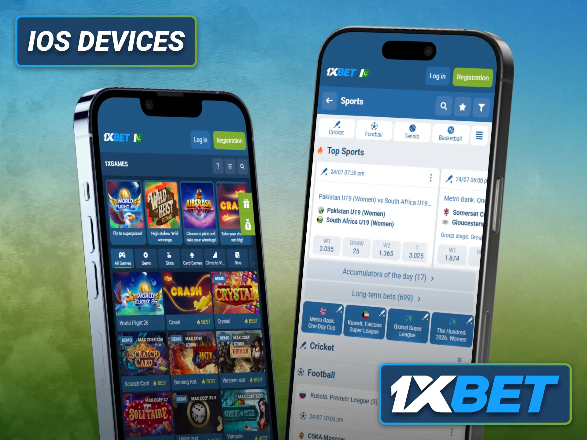 Check whether your Apple device supports the 1xbet PWA application.