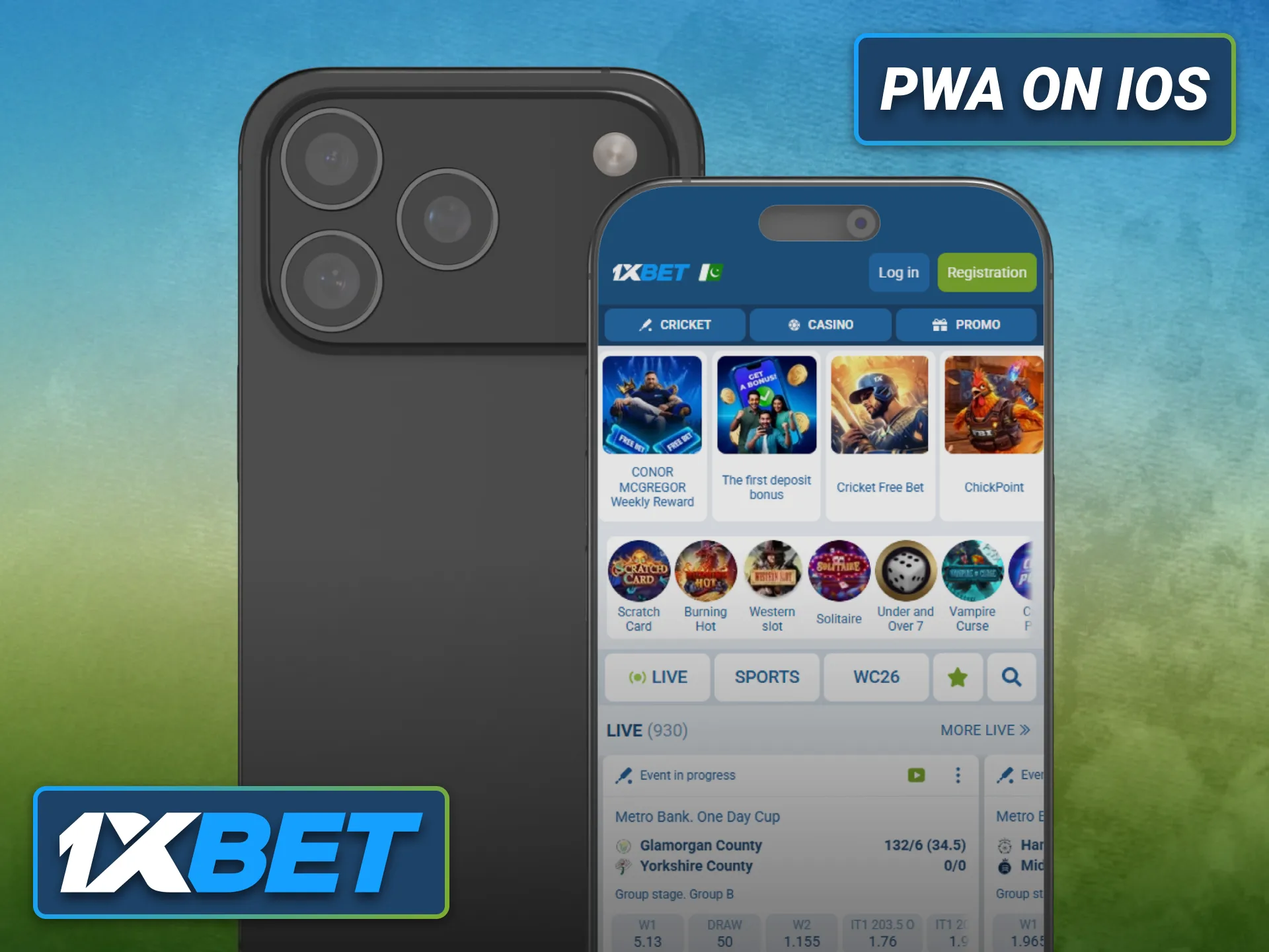 Install the 1xbet PWA app on iOS by following simple setup instructions.
