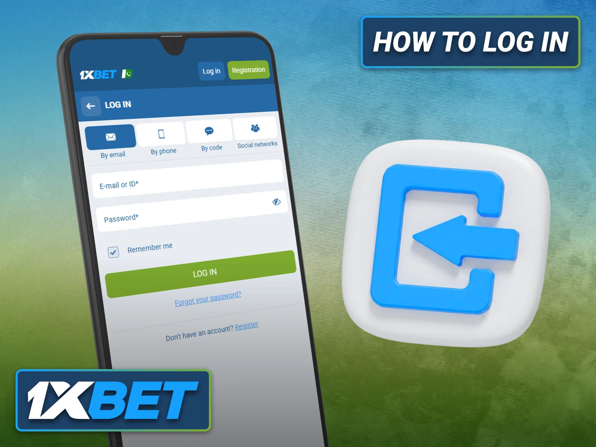 Log in securely through the 1xbet PWA mobile app and start betting.