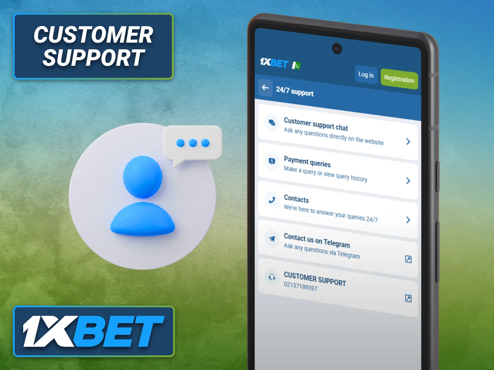 Contact 1xbet customer support through the mobile application whenever assistance is needed.
