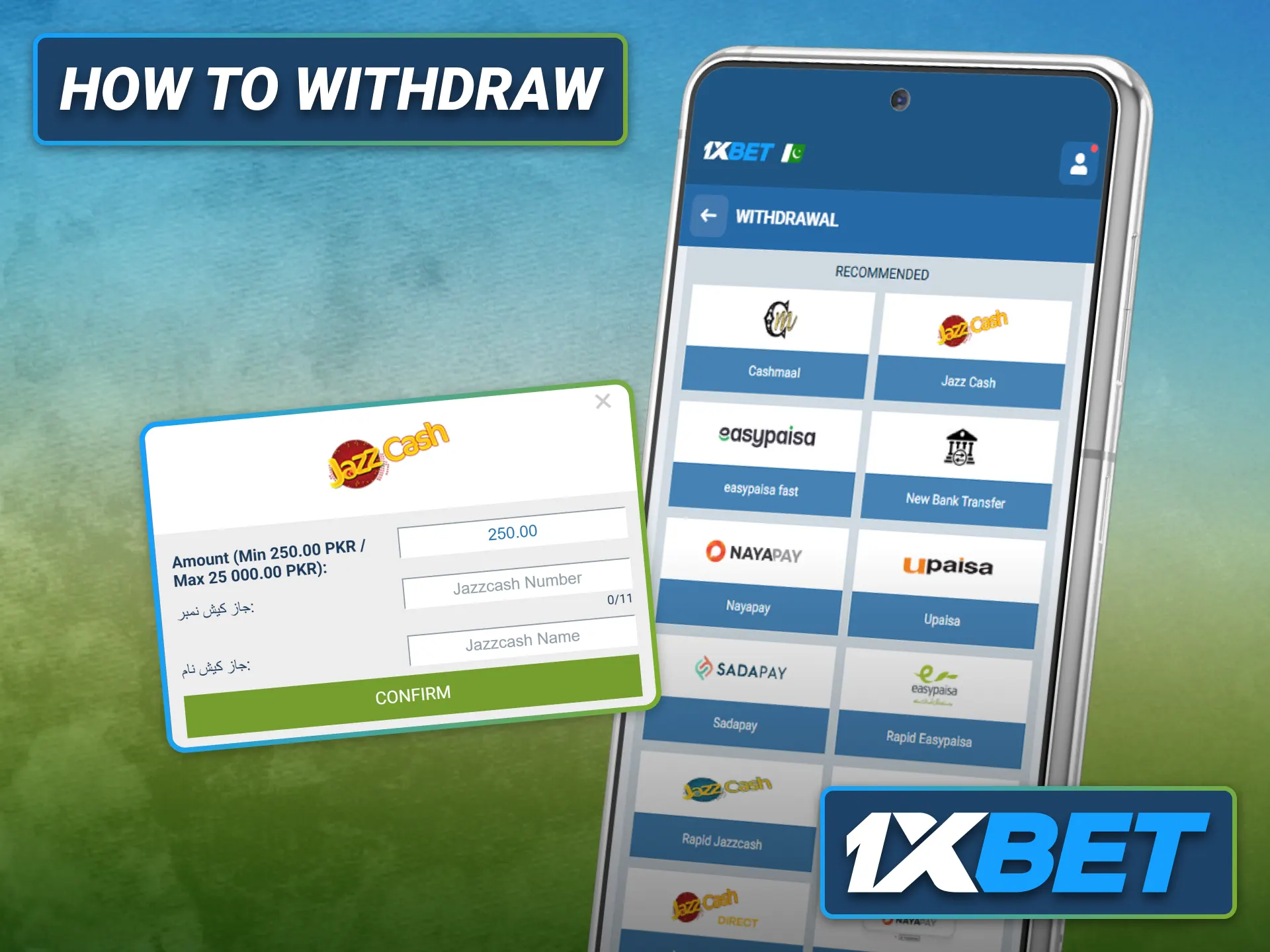 Withdraw your winnings easily using the 1xbet PWA mobile app in Pakistan.