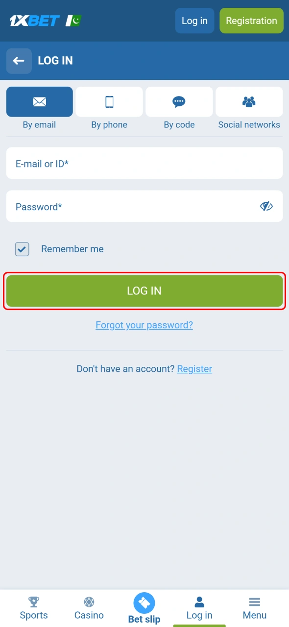 Access your 1xbet account and manage your betting activities.