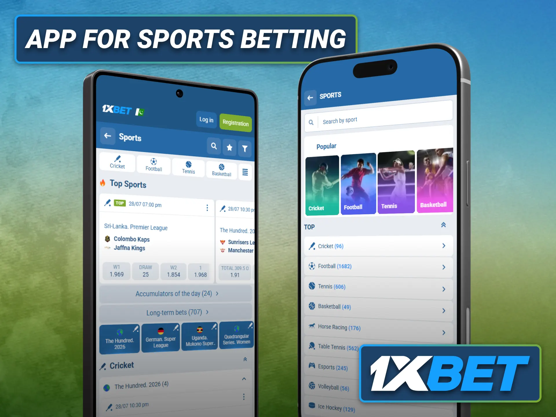 Download the 1xbet mobile app for convenient sports betting in Pakistan.
