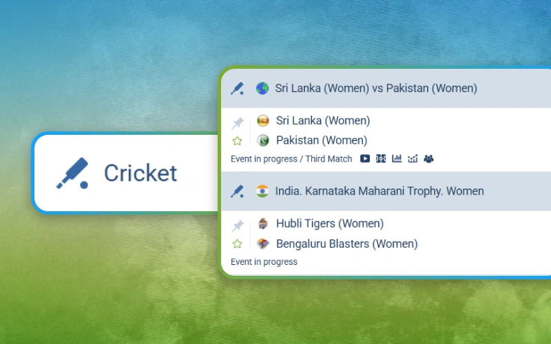 Place cricket bets using the 1xbet sportsbook from anywhere in Pakistan.