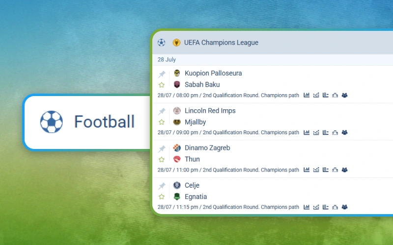 Bet on football through the 1xbet sportsbook with extensive market options.