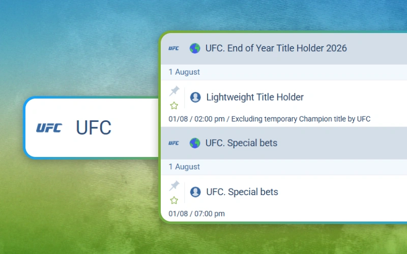 Place UFC bets using the 1xbet sportsbook during exciting fight nights.