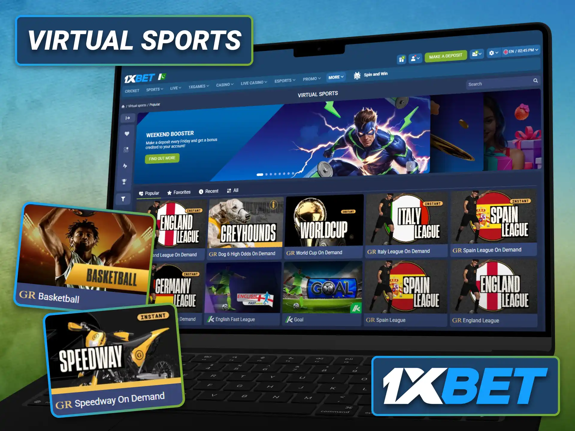 Experience virtual sports betting through the 1xbet sportsbook anytime.