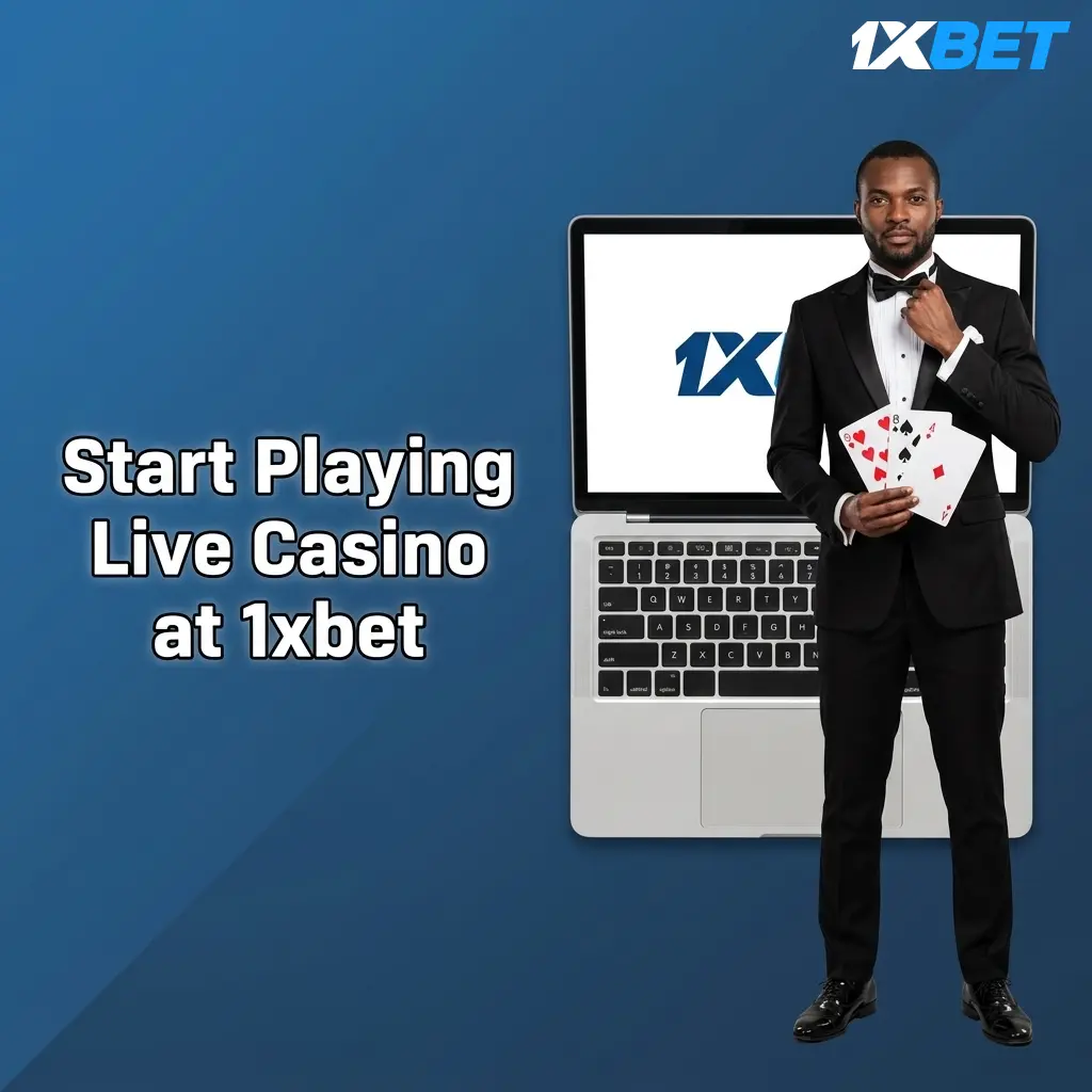 Step-by-step guide to start playing live casino at 1xbet, from registration to joining a live dealer table in Pakistan