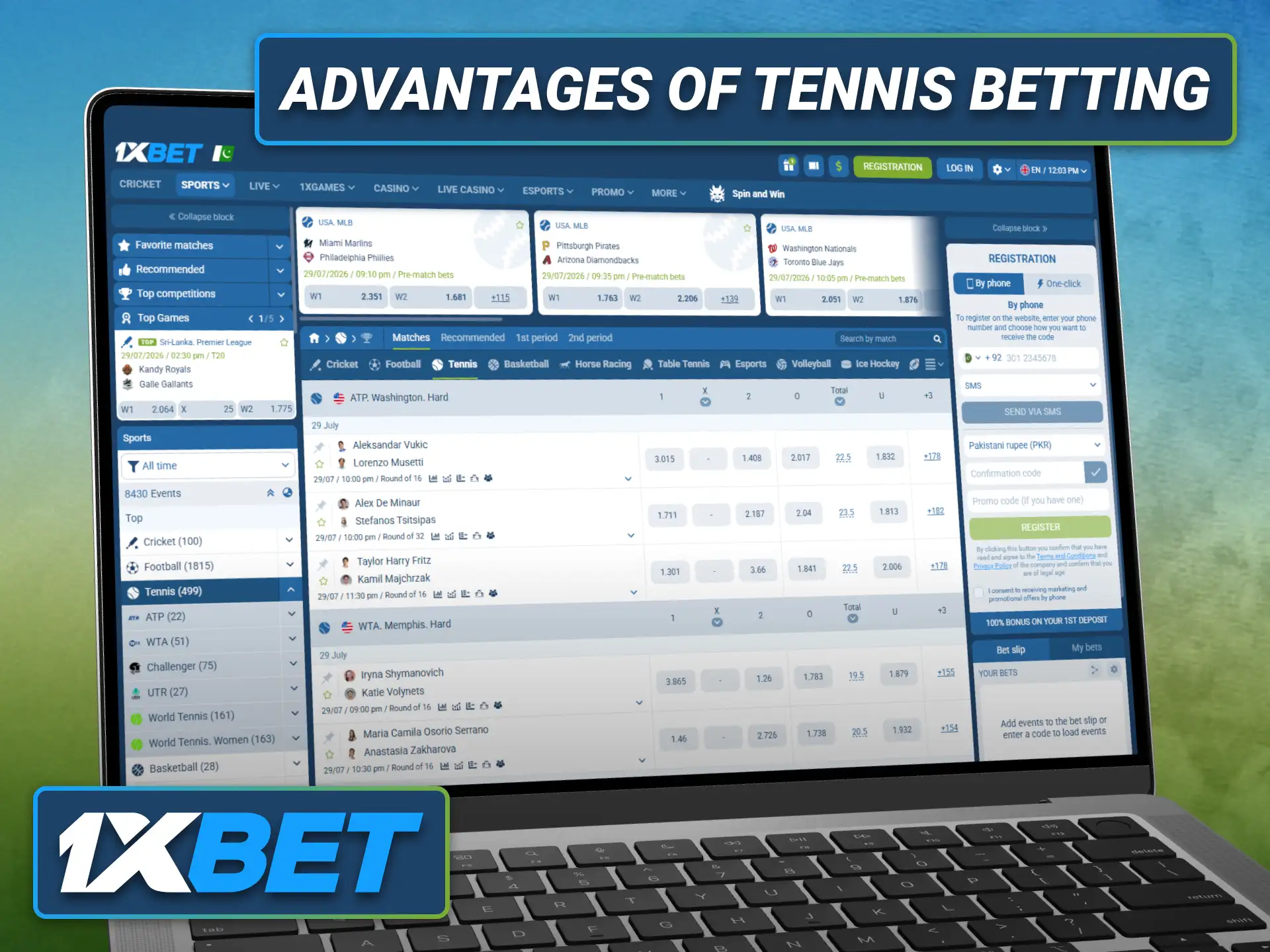 Discover why the 1xbet sportsbook is a strong choice for tennis betting.