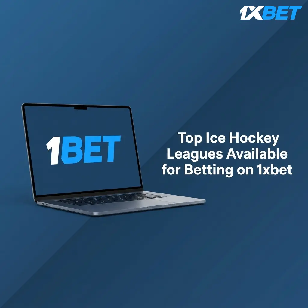Ice hockey leagues available for betting on 1xbet including NHL, KHL, SHL, and IIHF World Championship