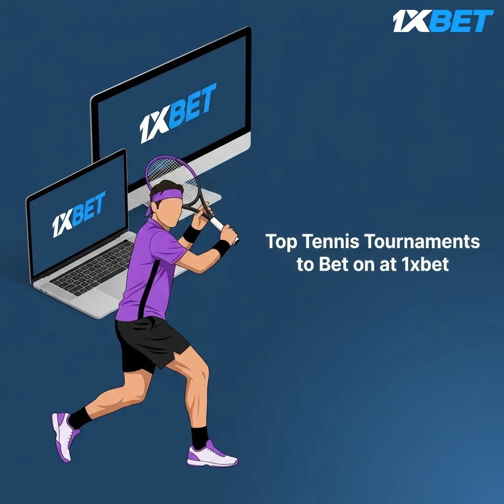 Top tennis tournaments to bet on at 1xbet including Grand Slams, ATP Masters, WTA 1000 events, and team competitions