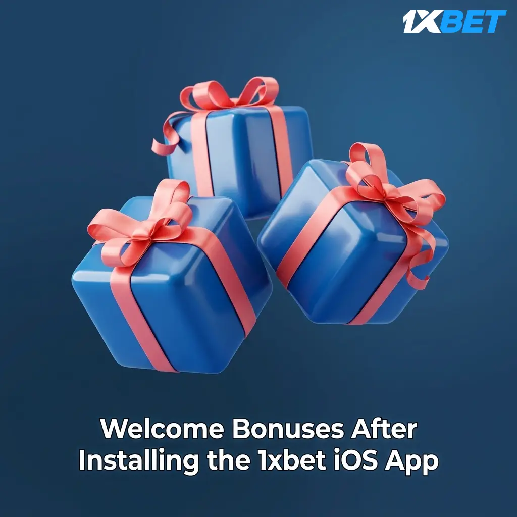 1xbet iOS app welcome bonuses in Pakistan showing 100% match up to 30,000 PKR for sports and casino offers
