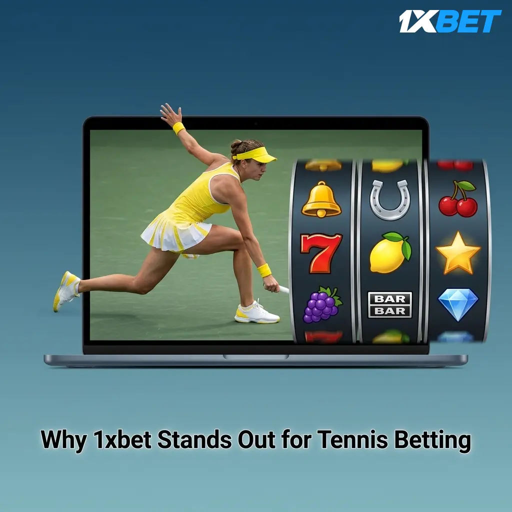 1xbet tennis betting platform showing live odds, markets, and features for Pakistani bettors including cash out and streaming